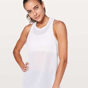 Lululemon Miles Ahead Tank White Size 8